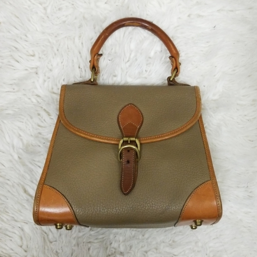 Vintage Dooney & Bourke Small Carpet Kelly Bag